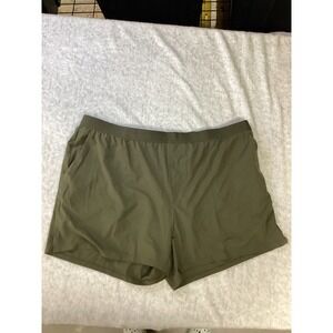 VRST Mens Accelerate 5 Inch Lined Running Short Olive Green XXL VRST-S24-HT-RUN3
